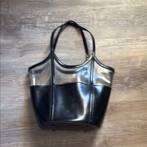 Transparent Half Tote Bag